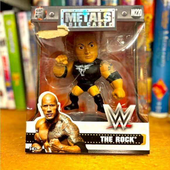 WWE Metals Die Cast-The Rock Figurine - Picture 1 of 6